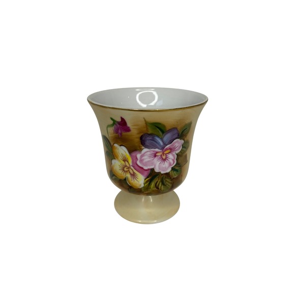Vintage Enesco‎ Vase Floral Pedestal Tulip Style Home Decor Display - Picture 1 of 8